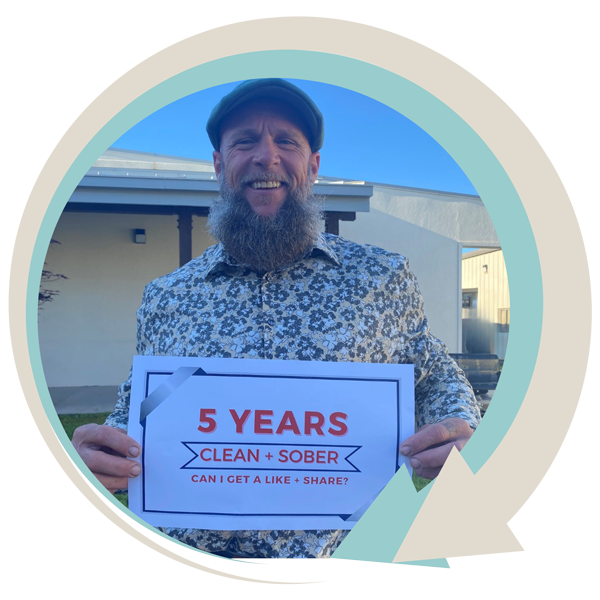 man who is clean and sober for 5 years